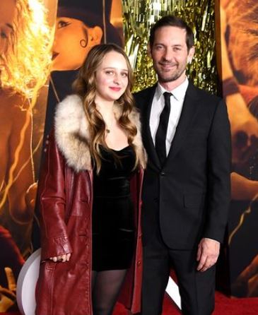 Ruby Sweetheart Maguire with her father Tobey Maguire